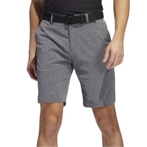 Adidas Crosshatch 8” Golf Shorts Mens Size 40 Casual Collegiate Navy Gray